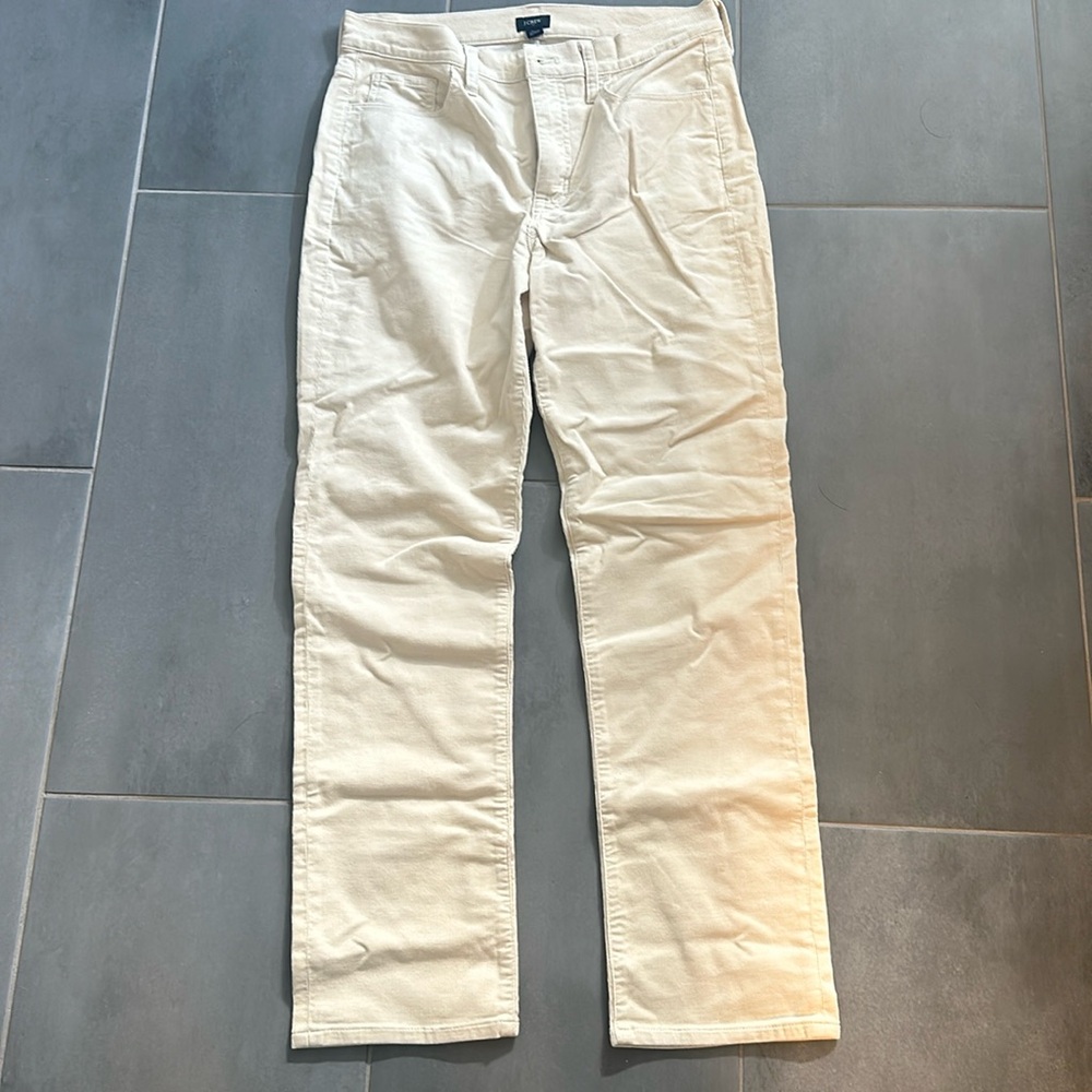 J. Crew Cream Color Corduroy Pants